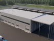 3D визуализация СТО с АБК с навесом