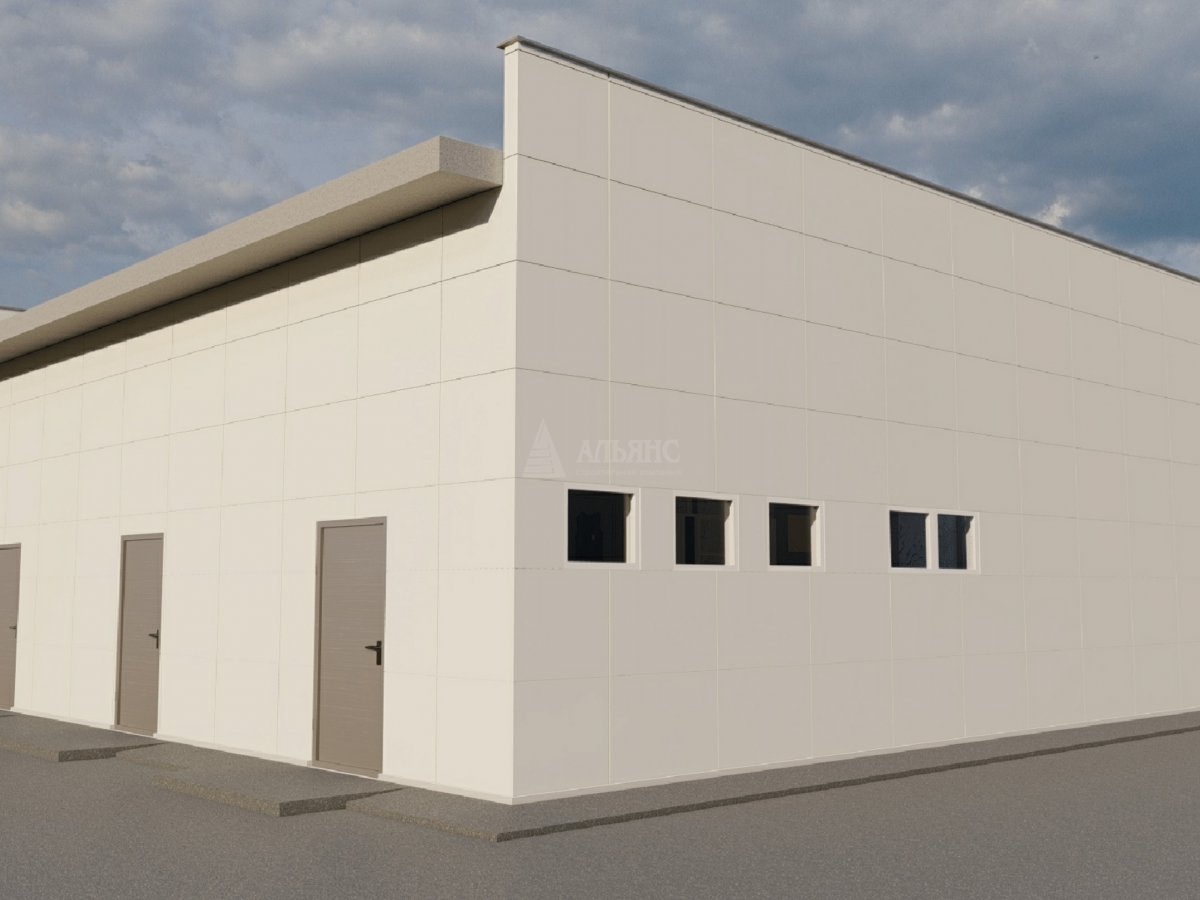 3D визуализация Магазин из сэндвич-панелей - фото 7