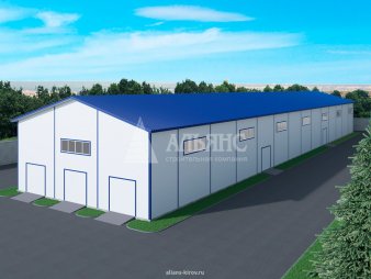 Производственный цех из сэндвич-панелей