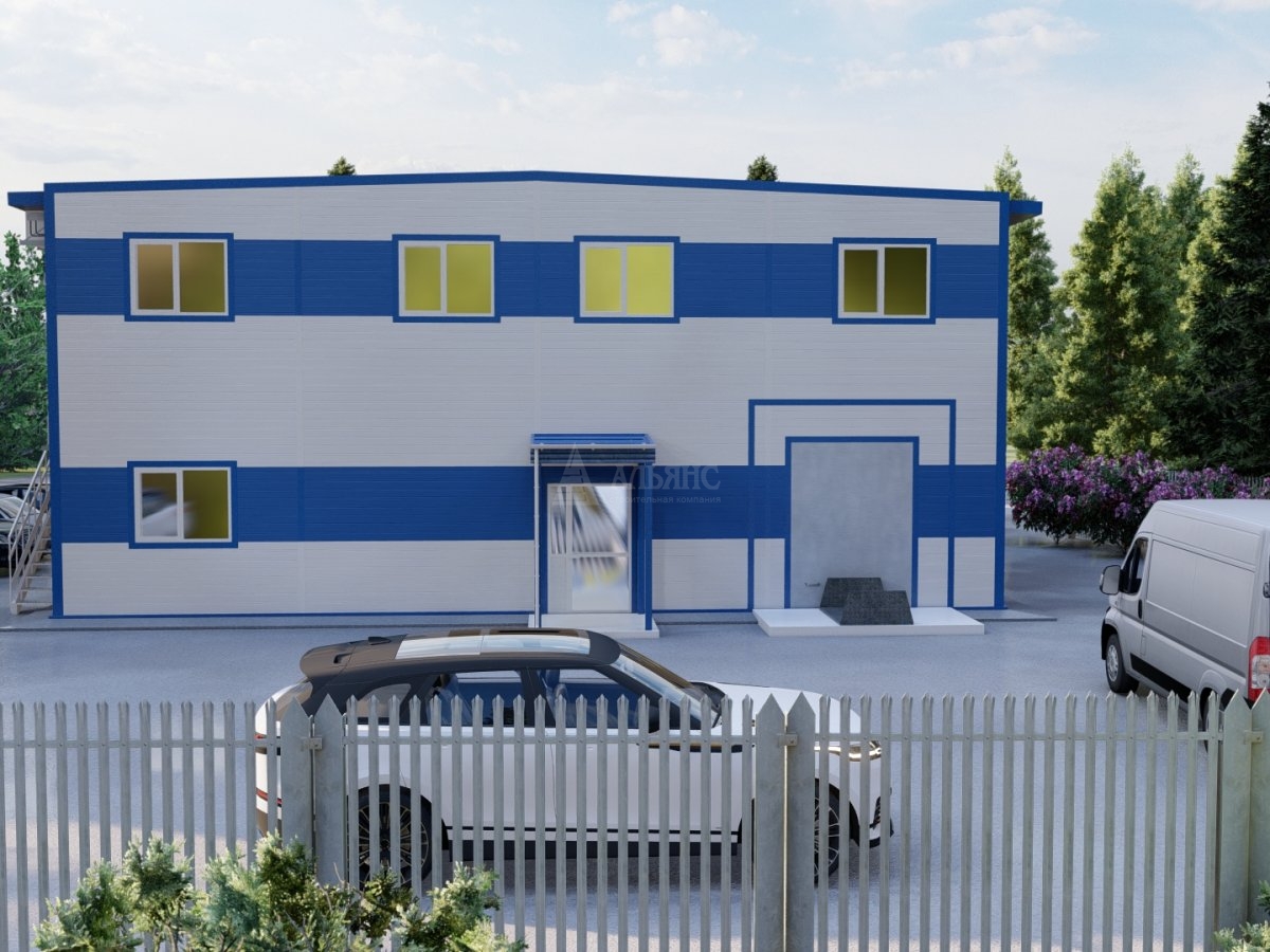 3D визуализация Фармацевтический склад из сэндвич панелей - фото 5