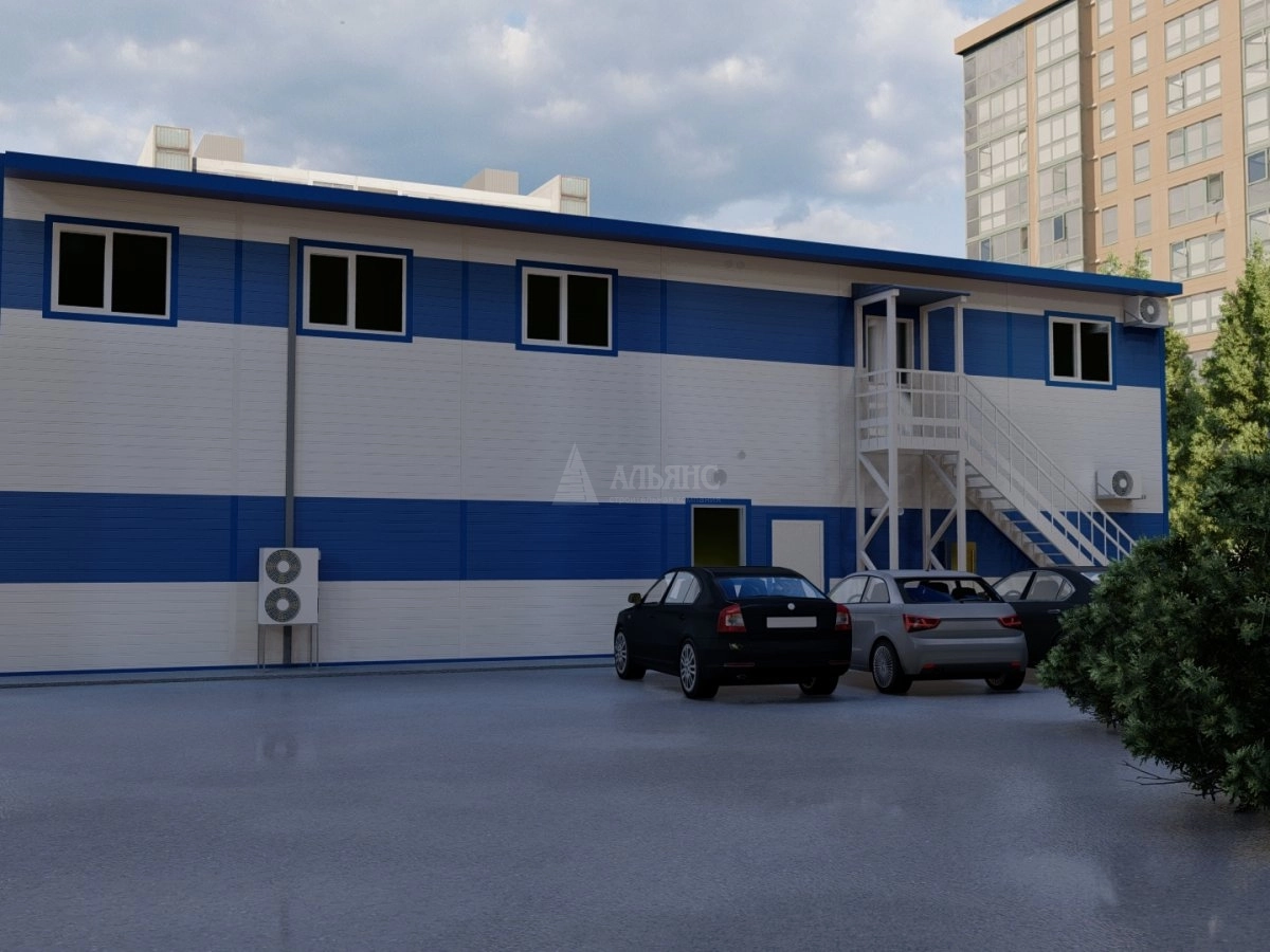 3D визуализация Фармацевтический склад из сэндвич панелей - фото 6