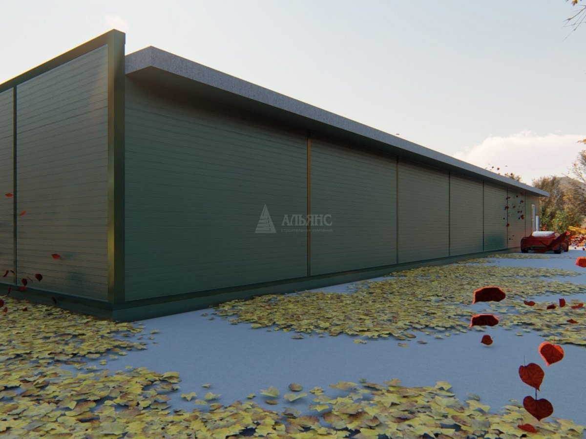 3D визуализация Проект павильона из сэндвич-панелей - фото 2