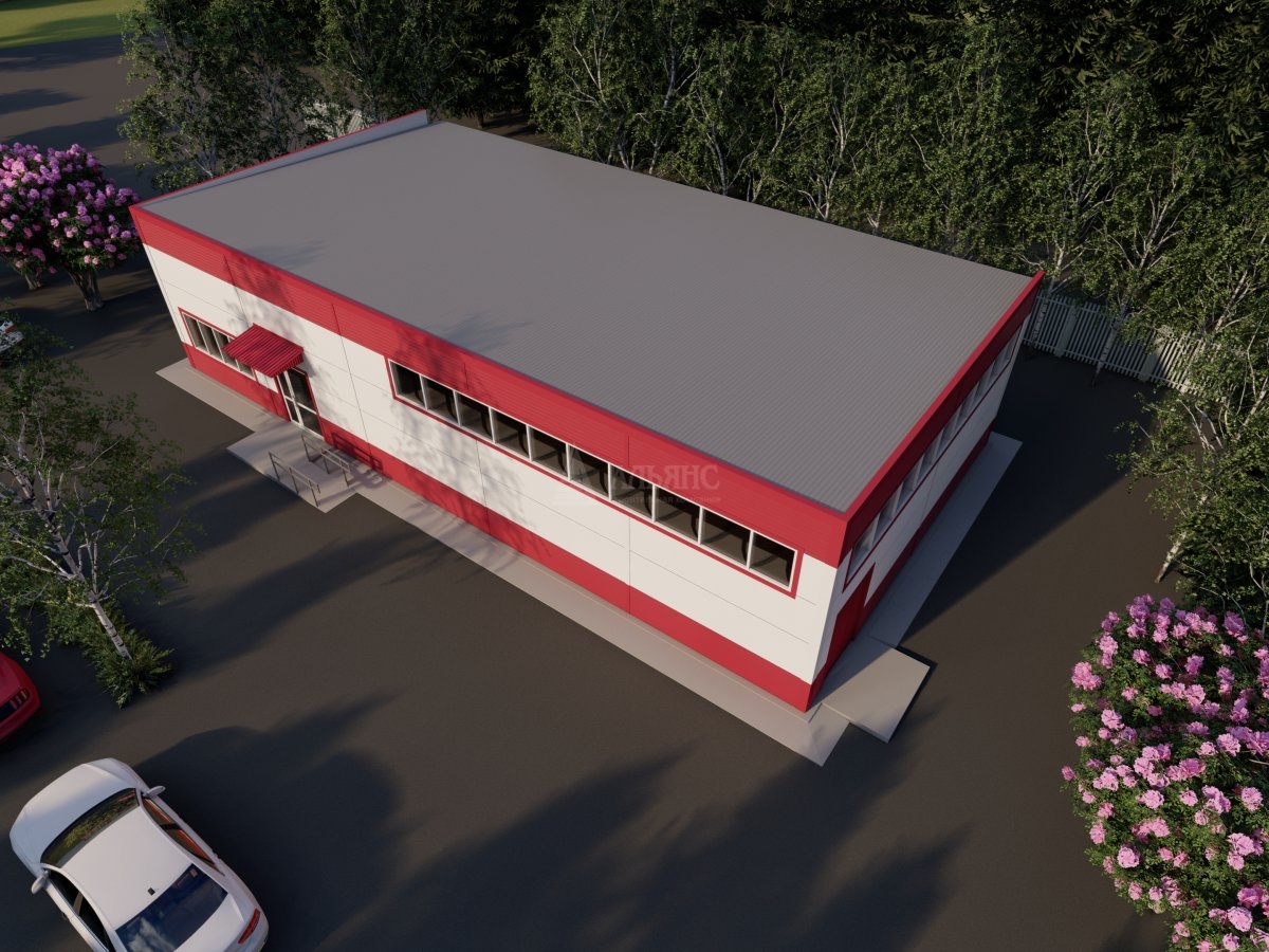 3D визуализация Магазин из сэндвич-панелей - фото 5