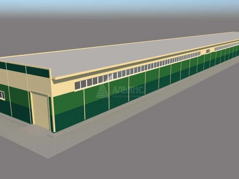 3D визуализация Производственное здание из сэндвич-панелей - фото 17